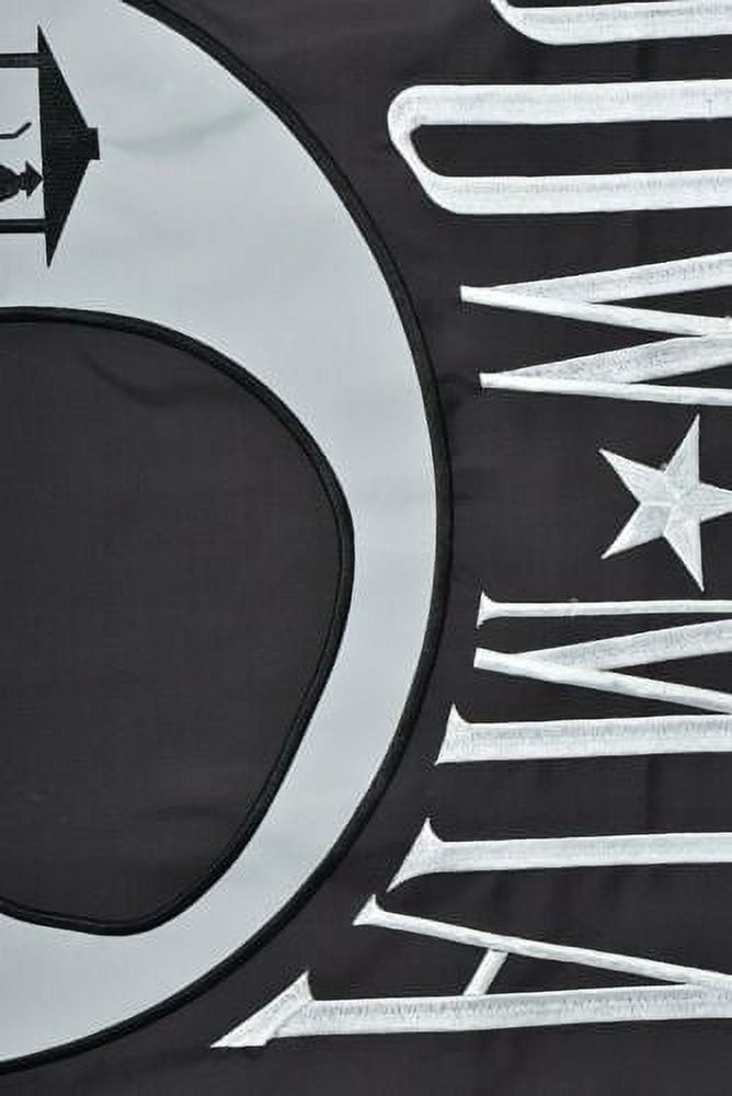 POW MIA Flag 12 x 18 210D Nylon Premium Outdoor Embroidered Double Sided Flag