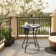 thumbnail image 2 of Outsunny Mosaic Round Patio Table with Ceramic Tabletop, Balcony Side Table, 2 of 10