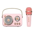 thumbnail image 4 of kusrkot Mini Speaker Practical Multipurpose Musical Toy with Microphone Karaoke Machine Pink, 4 of 7