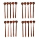 thumbnail image 1 of Cucharas Largas de Madera, 20 Piezas Estilo Coreano 10,9 Pulgadas de Mano Largo de Madera Natural 100% para Sopa Mezclador Agitador de Cocina Utensilios Herramientas de Cocina, 1 of 10