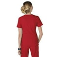 thumbnail image 2 of koi Lite Women's Serenity Round Zip Neck Solid Scrub Top, 2 of 3