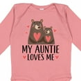 thumbnail image 4 of Inktastic My Auntie Loves Me Woodland Bear Boys or Girls Long Sleeve Baby Bodysuit, 4 of 5