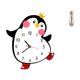 thumbnail image 1 of Reloj de pared silencioso, decorativo, de madera, con forma de pingüino en miniatura, sin , figura de pareja romántica de resina, adecuado para, 1 of 8