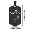 thumbnail image 2 of Stainless Steel Libra (Scales) Astrology Constellation Dog Tag Pendant Necklace, 2 of 3