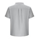 thumbnail image 3 of pstuiky Camisas de vestir de manga corta para hombre, Camisa informal de manga corta con cuello alto, cómoda y lisa para hombre camisas casuales para hombre m, 3 of 4