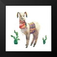 thumbnail image 2 of Atelier B Art Studio 15x15 Black Modern Framed Museum Art Print Titled - LAMA PARADE, 2 of 5