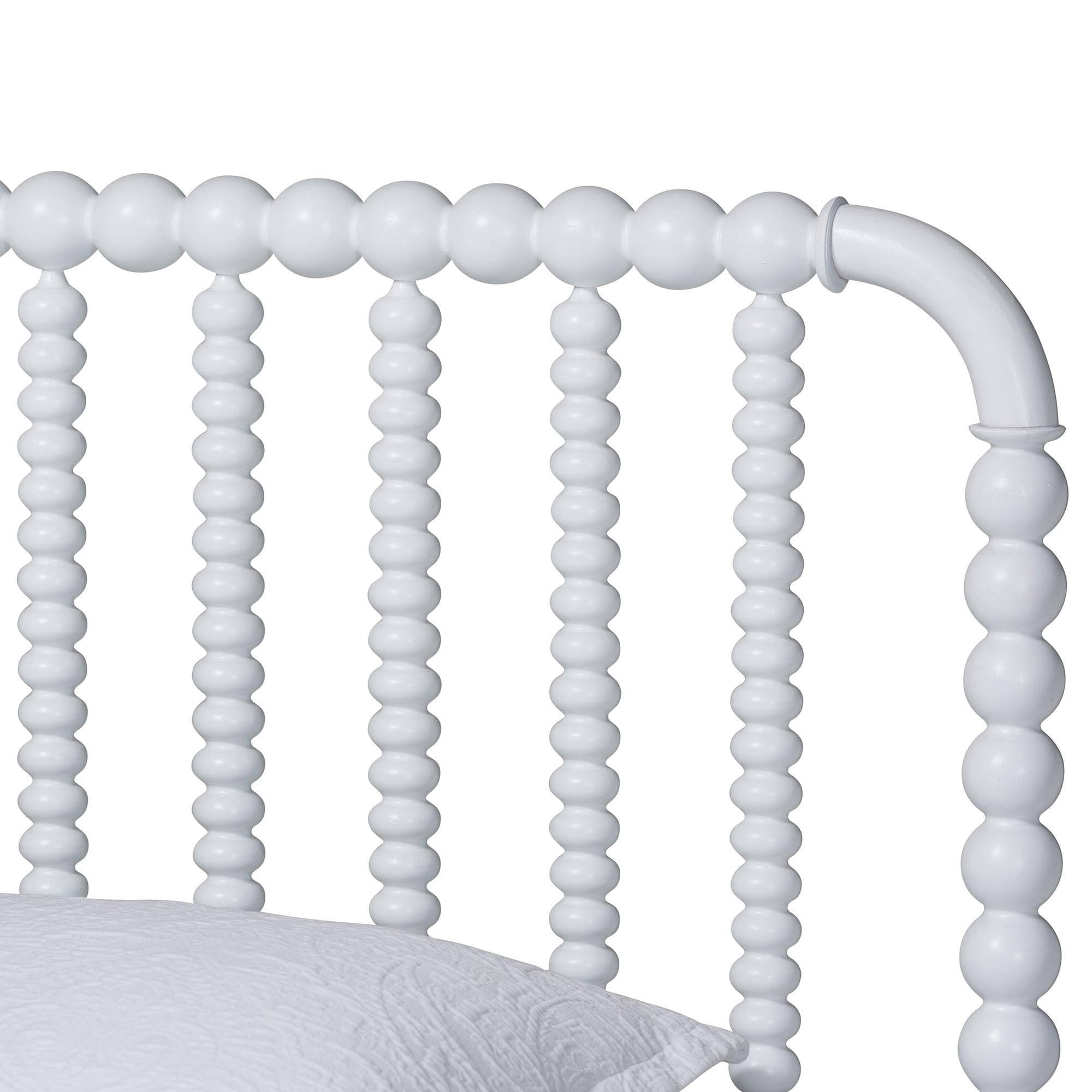 Baxton Studio Lucera Mid-Century Modern Platform Bed, Twin, White