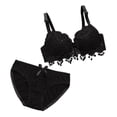 thumbnail image 3 of Conjunto de y bragas de lencería de encaje para mujejunto de ropa de dormir push up 85B Colcomx Bragas de encaje para mujer, 3 of 8