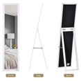 thumbnail image 6 of HOMCOM Full Length Glass Mirror, Freestanding or Wall Mounted Dress Mirror for Bedroom, Living Room, Bathroom, White, 6 of 9