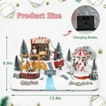 thumbnail image 5 of Christmas Village House, Animated Amusement Park with Rotating Carousel,Popcorn Wagon and Swing Battery Operated Musical Christmas Collectible Buildings for Home Table Holiday Display, 5 of 6