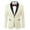 Beige, variant on Men's Tuxedo Jacket Wedding Blazer One Button Dress Suit for Dinner,Prom,Party