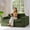 DGreen, variant on BYBYME 49''Round Chaise Lounge Chair,Corduroy Sofa Bed With Deep Seat,Upholstered Boneless Chaise Indoor,Cozy Sleeper Couch for Living Room with Ottoman,Beige