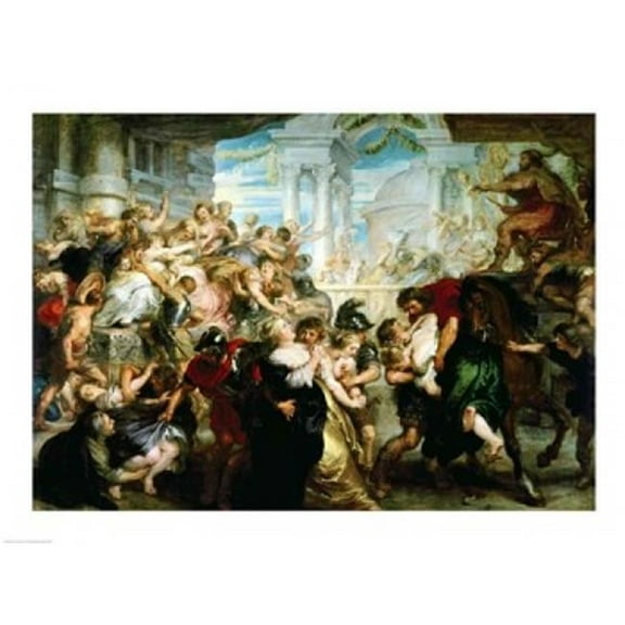 The Rape of The Sabine Women Poster Print by Peter Paul Rubens - 24 x 18 in.
