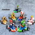 thumbnail image 3 of Styles Mario Pull Back Car Green Yoshi Donkey Kong Bowser Luigi Toad Princess Peach Figures Toys Anime Game Doll Gifts for Kid, 3 of 4