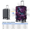 thumbnail image 6 of Kdxio Purple Butterfly Pattern Luggage Cover for Travel,Elastic and Durable,Fits 18-32 Inch,Anti-Scratch Suitcase Protector, 6 of 9