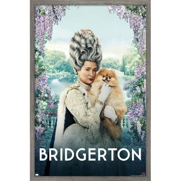 Netflix Bridgerton - Queen Charlotte Wall Poster, 14.725" x 22.375", Framed