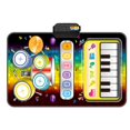 thumbnail image 1 of Juguetes para bebés de 1, 2 y 3 años, juguetes musicales 2 en 1 para niños, piano y tapete para batería para niños pequeños, 1 of 5
