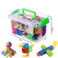 thumbnail image 3 of EXHUMKY building bricks Plastic Assorted Color 130pcs for Children Digital Matching, 3 of 8