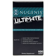 Nugenix Ultimate Testosterone Supplement Tablets, Advanced Free Testosterone Complex 100ct
