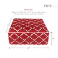 thumbnail image 3 of FBTS Prime Inflatable Footstool Ottoman Red Geometry Square 23x9 Inch Patio Foot Stools and Ottomans Portable Footrest Used for Outdoor Camping Home Yoga Foot Rest, 3 of 7