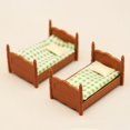 thumbnail image 2 of HLONK Maison de Poupée Lit Double Mobilier Miniature Jouets pour Enfants Plastique, 2 of 6