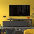 thumbnail image 3 of Atelier Mobili Modern TV Stands for Living Room, TV Stand for Bedroom, Grey TV Stands for Living Room 75 inch TV Stand, TV Entertainment Center with Storage, TV Stand for 75 inch TV (Grey), X-Large, 3 of 3