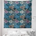 thumbnail image 1 of Floral Tapestry, Moroccan Themed Pattern of Colorful Tile Mosaic Shapes Oriental Blueish Details, Fabric Wall Hanging Decor for Bedroom Living Room Dorm, 5 Sizes, Multicolor, by Ambesonne, 1 of 1