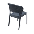 thumbnail image 2 of Compamia Daytona Chaise de Salle à Manger de Patio Aspect Osier en Gris Foncé, 2 of 13