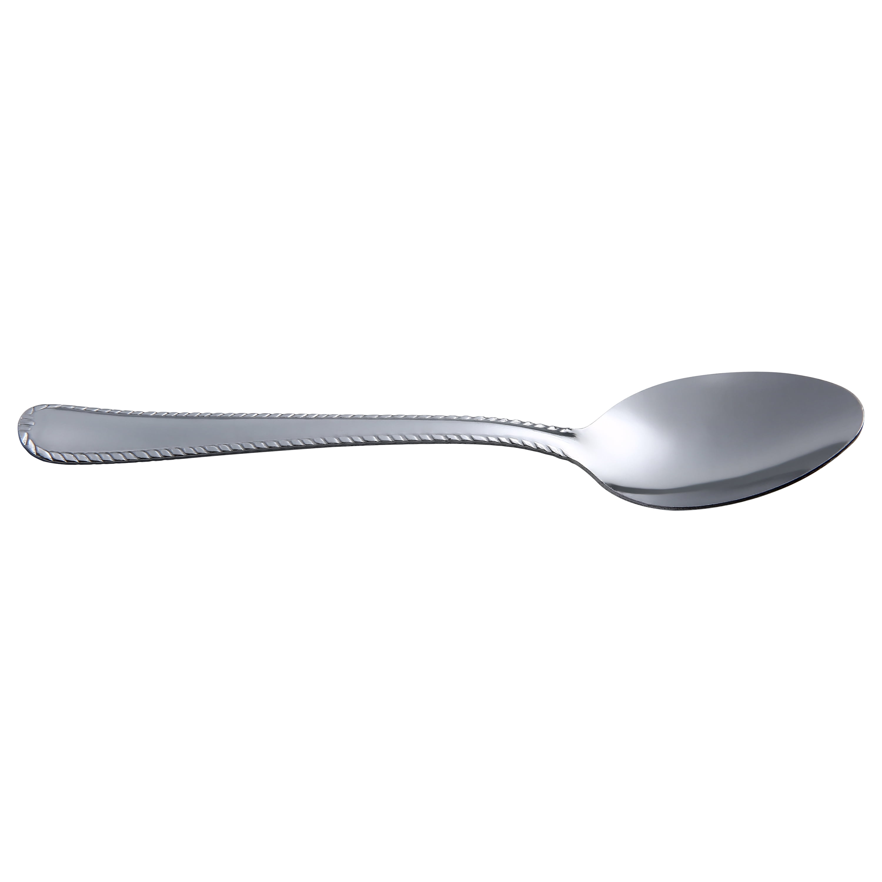 Mainstays Lace Stainless Steel Adult Teaspoon, 4-Piece Set, Silver