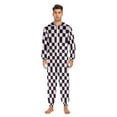 thumbnail image 6 of joogoo Checkered Print Unisex Adults Onesies Pajamas Jumpsuits L, 6 of 7