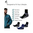thumbnail image 6 of PULLIMORE 2 Pairs Men's Ankle Socks Low Cut Athletic Socks for Runners, Plantar Fasciitis, Arch Support, Endurance & Cycling, 6 of 7