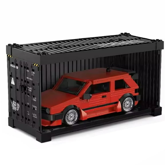 Remocguys Red Golf MK2 Car Building Set, Compatible with Lego Speed Vehicle Model with Container for Adults Boy 479PCS