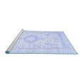 thumbnail image 2 of Ahgly Company Machine Washable Indoor Rectangle Persian Blue Traditional Area Rugs, 3' x 5', 2 of 4
