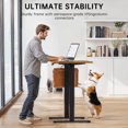 thumbnail image 5 of CHITOOMA Electric Standing Desk with 4 Memory Preset Heights, 40" x 24" Height Adjustable Sit Stand up Desk with Headphone Hook for Home Office, Rustic Brown, 5 of 8
