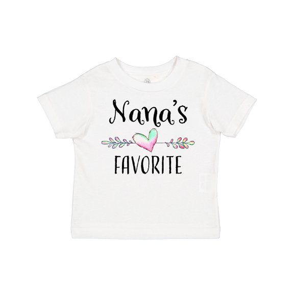 Inktastic Nana's Favorite- Heart Grandchild Boys or Girls Toddler T-Shirt