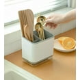 thumbnail image 7 of Cutlery Utensil Silverware Drying Rack Basket Holder with Hooks - Flatware Storage for Kitchen Dish Drainer Dish Drying Rack, 7 of 7