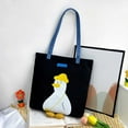 Stylish Versatile Cute Quacking Pattern Blue Strap Shoulder Bag