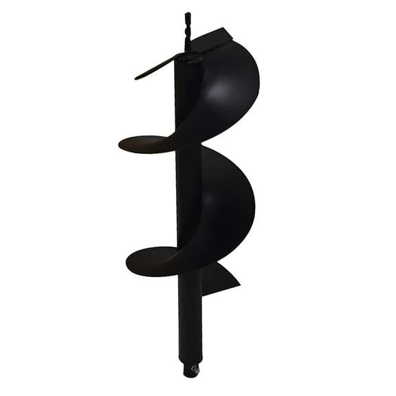 EPOTOOR 10 Inch Auger Bit Pneumatic Column Fence Digger Soil Drill Bit 10 Inch Ball Bed Digging Pile Hole Planting Tool for 3/4 Inch Shaft Auger