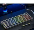 thumbnail image 5 of F98pro 95Key Hot-Swappable Translucent Mechanical Keyboard｜Tri-Mode (2.4G/BT5.0/Wired)｜RGB Backlit Keys｜Plug & Play for Gaming/Office(Black), 5 of 5