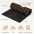 thumbnail image 6 of Black Brown Buffalo Plaid Round Area Rug 6Ft Washable Circle Rugs for Bathroom Office, Geometric Classic Checkered Non-Slip Carpet Floor Mats Indoor Outdoor Carpet Runner Aesthetic Home Decor, 6 of 8