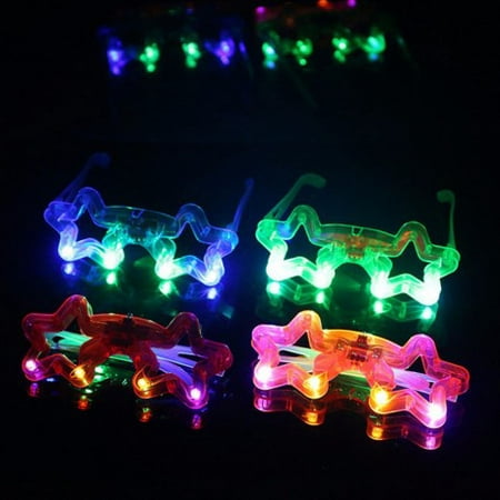 12 PCS Light-Up Star Glasses LED Flashing Blinking Sunglasses Rave (Star Ocean Best Party)