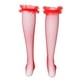 thumbnail image 4 of Medias De Malla De Encaje De Malla De Mujer Medias De Muslo Alto Medias Calcetines rojo, 4 of 9