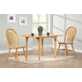 thumbnail image 2 of Sunset Trading Selections 3 Piece 48" Rectangular Extendable Dining Set | Windsor Arrowback Windsor Chairs | Drop Leaf Table | Light Oak Wood | Seats 4, 2 of 3