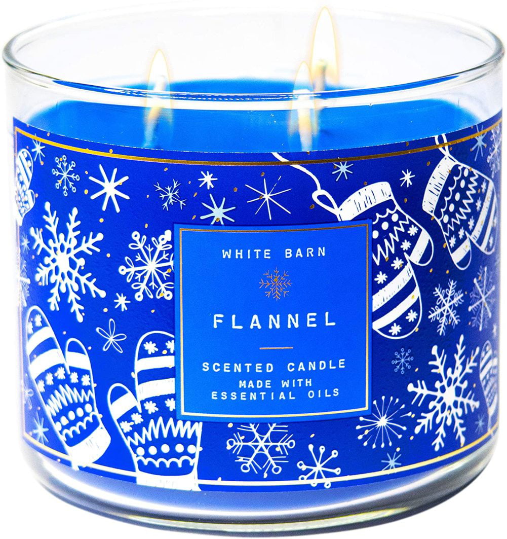 1 Bath & Body Works FLANNEL Large 3-Wick Candle 