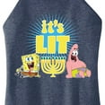 thumbnail image 3 of SpongeBob SquarePants - It's Lit Hanukkah - Juniors High Neck Tank Top, 3 of 6
