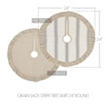 thumbnail image 3 of VHC Brands Grace Grain Sack Stripe Tree Skirt 24, 3 of 4
