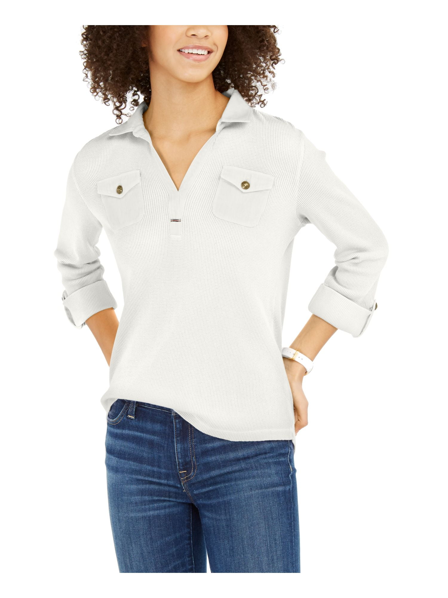 tommy hilfiger collared sweater