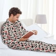 thumbnail image 6 of Hirioo Christmas Cat for Men's Pajama Sets 2 Piece Pjs Men's Long-Sleeved Pajama Set Button Down Sleepwear,S-XXL-XX-Large, 6 of 7