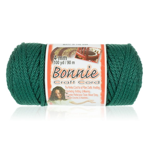 Craft County Bonnie Macrame Cord - 4mm - 100 yd Lengths - Various Colors