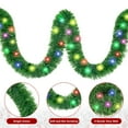 thumbnail image 4 of Scidweet Christmas Garlands Decorations, 2 Pcs 32.8 ft Pre Lit Xmas Garland with Lights for Indoor Outdoor Christmas Tree Party Holiday Xmas Decor, Green, 4 of 8